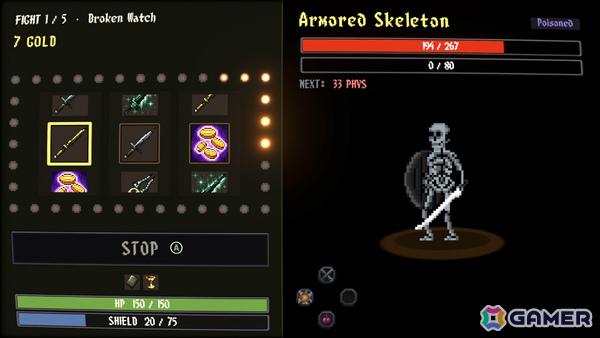 スロットで戦うターン制ローグライク「Slots & Skulls」が発表!リールにセットするシンボルは強化が可能、ただし失敗すると永久破壊の画像