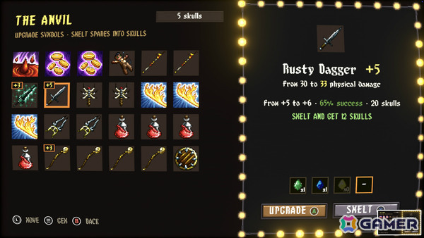 スロットで戦うターン制ローグライク「Slots & Skulls」が発表!リールにセットするシンボルは強化が可能、ただし失敗すると永久破壊の画像
