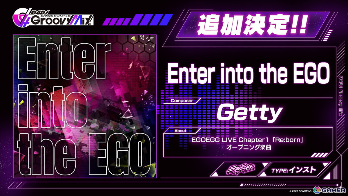 「D4DJ」EGOEGG LIVE Chapter1「Re:born」にて新曲およびリミックス楽曲4曲の「グルミク」実装を発表!の画像