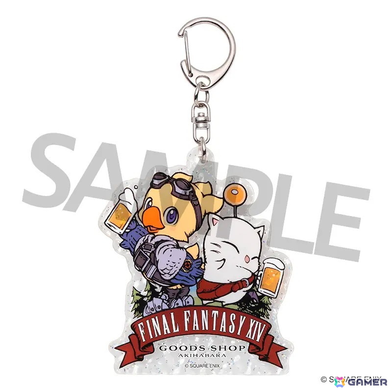 「ファイナルファンタジーXIV アクリルキーホルダー<乾杯!アルファ&モーグリ>」