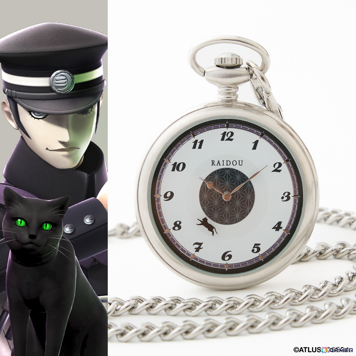 「RAIDOU Remastered: 超力兵団奇譚」のコラボアイテムが登場！ライドウがモチーフの懐中時計、ボディバッグの3つがラインナップの画像11