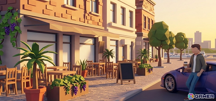 自由すぎるカフェ経営シム「Cafe Life Simulator」が2026年10月に早期アクセス開始！ストリートレースやマフィアとの抗争といった要素もの画像1