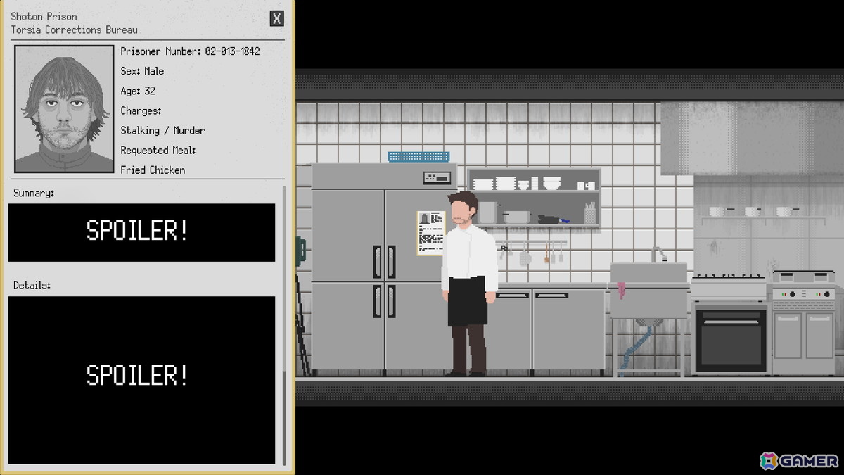 刑務所のシェフとなって死刑囚の最後の食事を作る物語重視の料理ゲーム「最後の食事を」が2027年にSteamで配信予定の画像