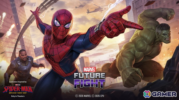 「マーベル・フューチャーファイト」に映画「スパイダーマン：ブランニュー・デイ」テーマのアップデートが配信！スパイダーマン、ハルク、スコーピオンの新ユニフォームなどが登場の画像1