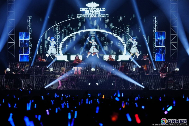 「アイマス」の実力派アイドルたちによる歌声とバンド&ストリングスの生演奏が共鳴!xRライブ「IWSF2026」第2公演「ZESSYOU」レポートの画像