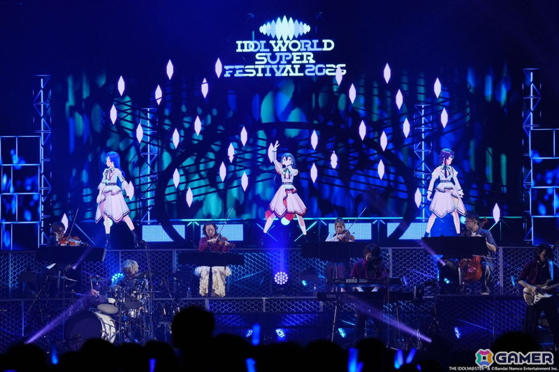 「アイマス」の実力派アイドルたちによる歌声とバンド&ストリングスの生演奏が共鳴!xRライブ「IWSF2026」第2公演「ZESSYOU」レポートの画像