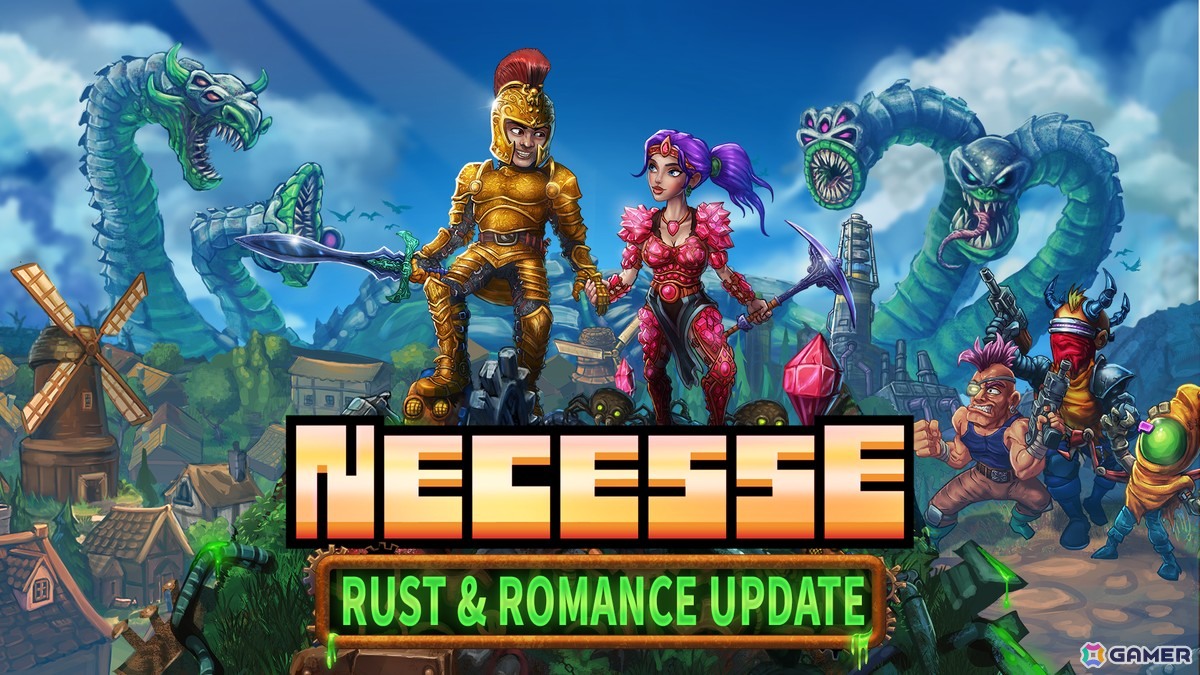 「Necesse」でバイオームの拡大やロマンス要素の追加などを含むアップデート「錆とロマンス」が配信!週末限定の無料プレイも実施中の画像