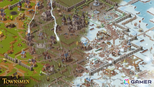 中世街づくりシム「Townsmen - A Kingdom Rebuilt」のiOS/Android版が配信!チュートリアルやシナリオの一部は無料でプレイ可能の画像