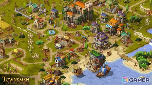 中世街づくりシム「Townsmen - A Kingdom Rebuilt」のiOS/Android版が配信!チュートリアルやシナリオの一部は無料でプレイ可能の画像
