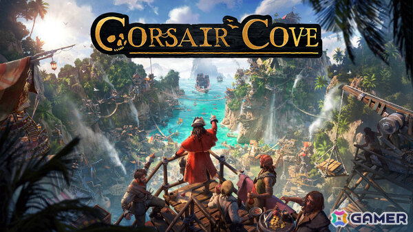 海賊のアジトを築き王国に立ち向かう都市建設ゲーム「Corsair Cove」1.0正式版がリリース！荒くれ者の乗組員たちをまとめ上げて海の覇者となれの画像1