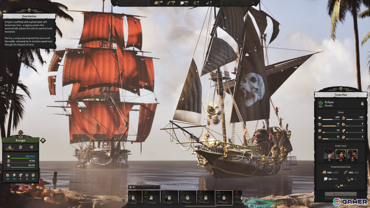 海賊のアジトを築き王国に立ち向かう都市建設ゲーム「Corsair Cove」1.0正式版がリリース！荒くれ者の乗組員たちをまとめ上げて海の覇者となれの画像12