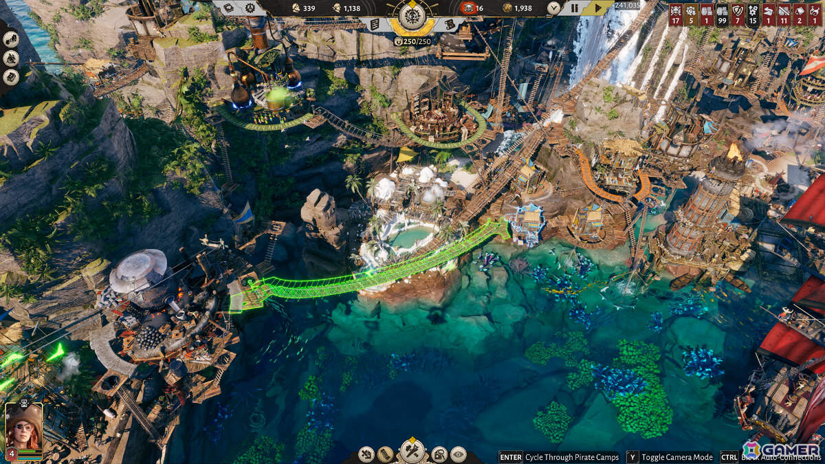 海賊のアジトを築き王国に立ち向かう都市建設ゲーム「Corsair Cove」1.0正式版がリリース！荒くれ者の乗組員たちをまとめ上げて海の覇者となれの画像2