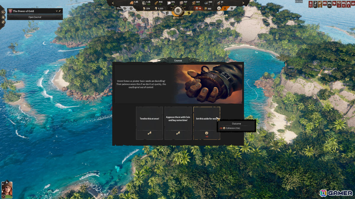 海賊のアジトを築き王国に立ち向かう都市建設ゲーム「Corsair Cove」1.0正式版がリリース！荒くれ者の乗組員たちをまとめ上げて海の覇者となれの画像8