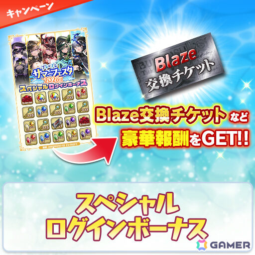 「ブレ×ブレ」限定Blaze魔剣を入手できる特別なログインボーナスが開催！最大240連の無料製造もの画像2