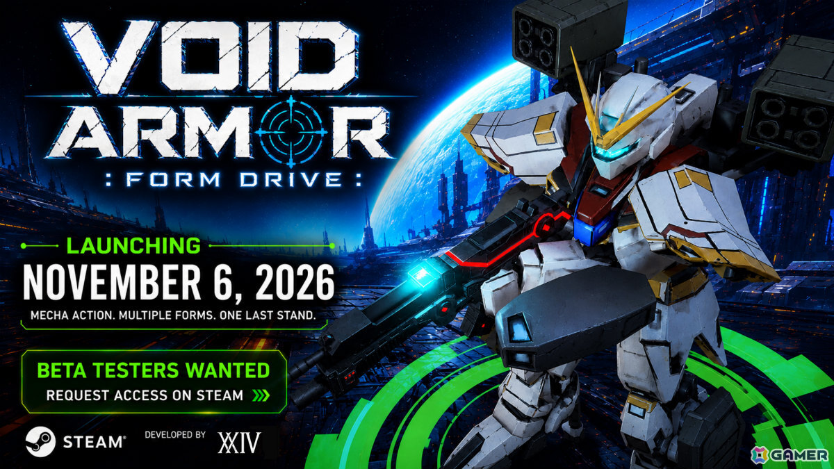 武器を瞬時に切り替えて戦うトップダウン型メカアクションシューター「VOID ARMOR: FORM DRIVE」が11月6日に発売！の画像