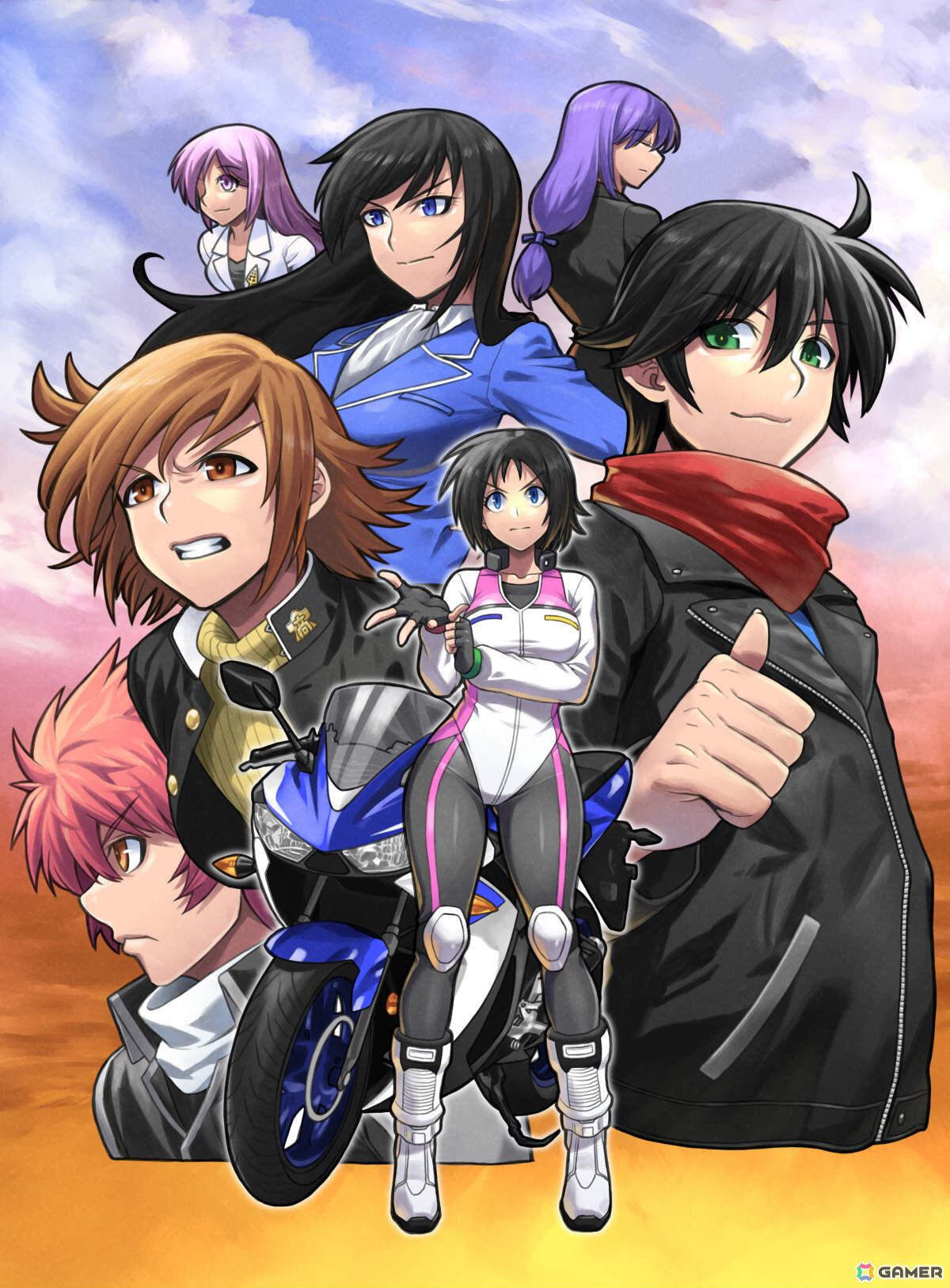 現代日本を舞台にバイクと拳で戦うシミュレーションRPG「ドラマチックロード 風の発端」が正式リリース!の画像