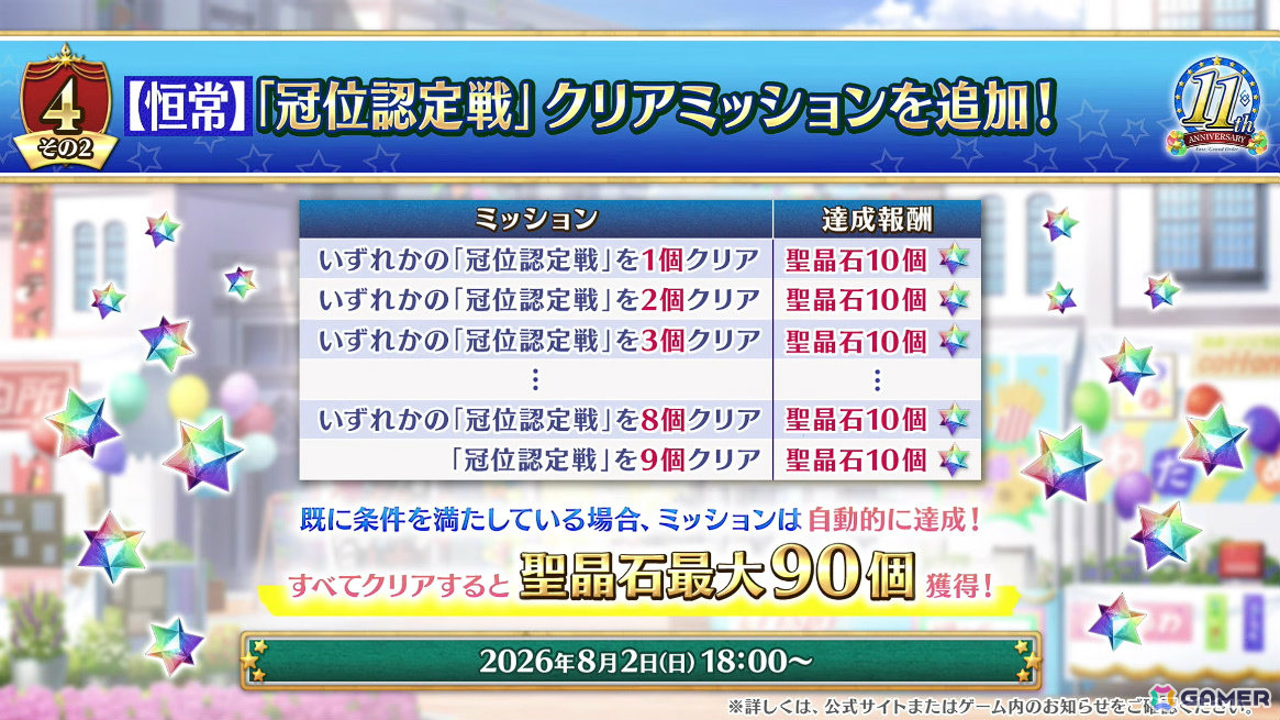 「FGO」ハサン・サッバーハ（アズライール）が11周年サーヴァントとして登場！熟練マスター向けの腕試しコンテンツ「地獄の試練」も追加の画像