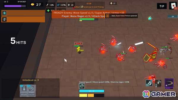 サバイバーライクに格闘ゲーム式の攻防が融合したアクションローグライト「BRAWLZERK」のSteamページが公開!の画像