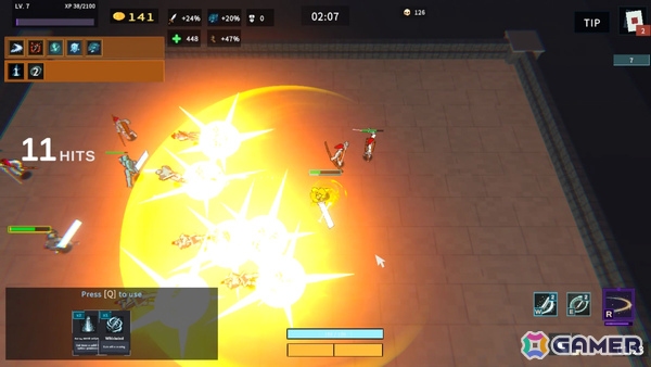 サバイバーライクに格闘ゲーム式の攻防が融合したアクションローグライト「BRAWLZERK」のSteamページが公開!の画像