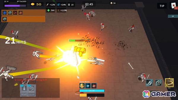 サバイバーライクに格闘ゲーム式の攻防が融合したアクションローグライト「BRAWLZERK」のSteamページが公開!の画像