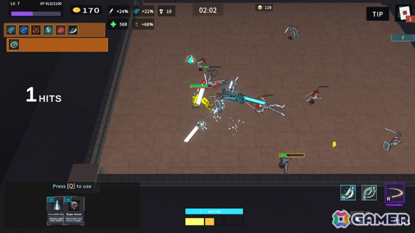 サバイバーライクに格闘ゲーム式の攻防が融合したアクションローグライト「BRAWLZERK」のSteamページが公開!の画像
