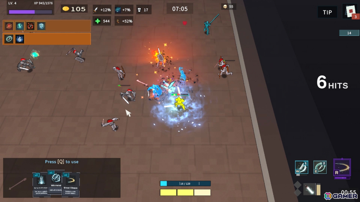 サバイバーライクに格闘ゲーム式の攻防が融合したアクションローグライト「BRAWLZERK」のSteamページが公開！の画像11