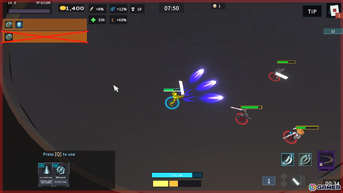 サバイバーライクに格闘ゲーム式の攻防が融合したアクションローグライト「BRAWLZERK」のSteamページが公開！の画像15
