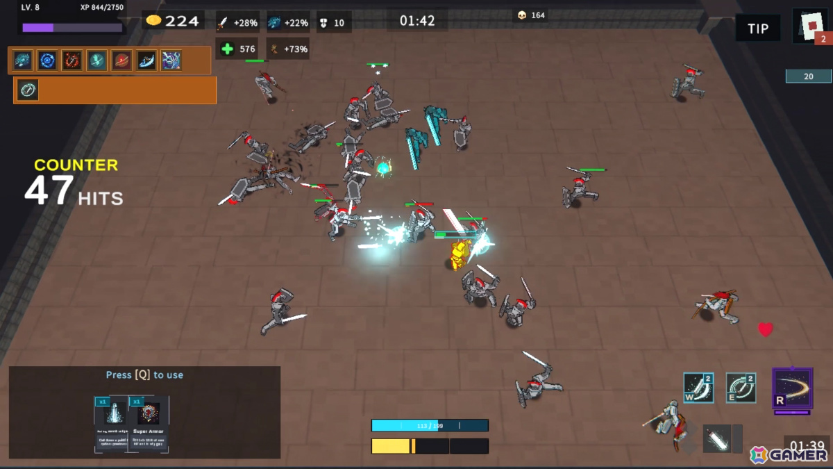 サバイバーライクに格闘ゲーム式の攻防が融合したアクションローグライト「BRAWLZERK」のSteamページが公開！の画像8