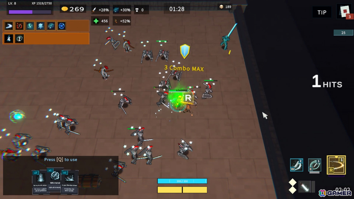 サバイバーライクに格闘ゲーム式の攻防が融合したアクションローグライト「BRAWLZERK」のSteamページが公開！の画像9