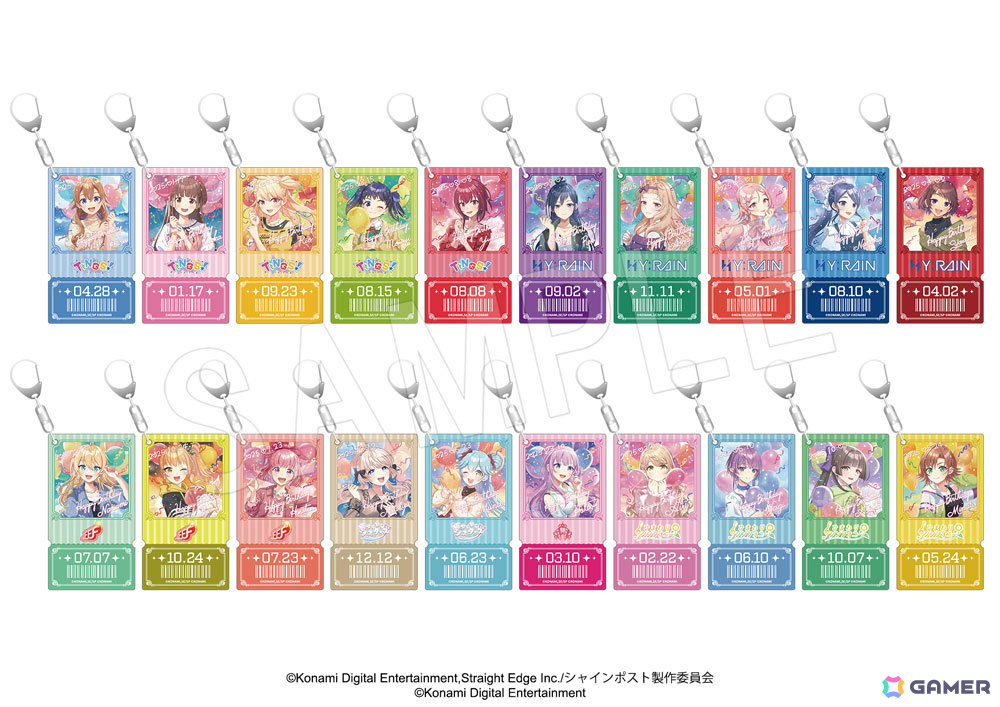 「シャインポスト」新作グッズがコミケ108に登場!ライブで大活躍のお名前応援タオルやチケットカード風アクリルキーホルダーなどがラインナップの画像