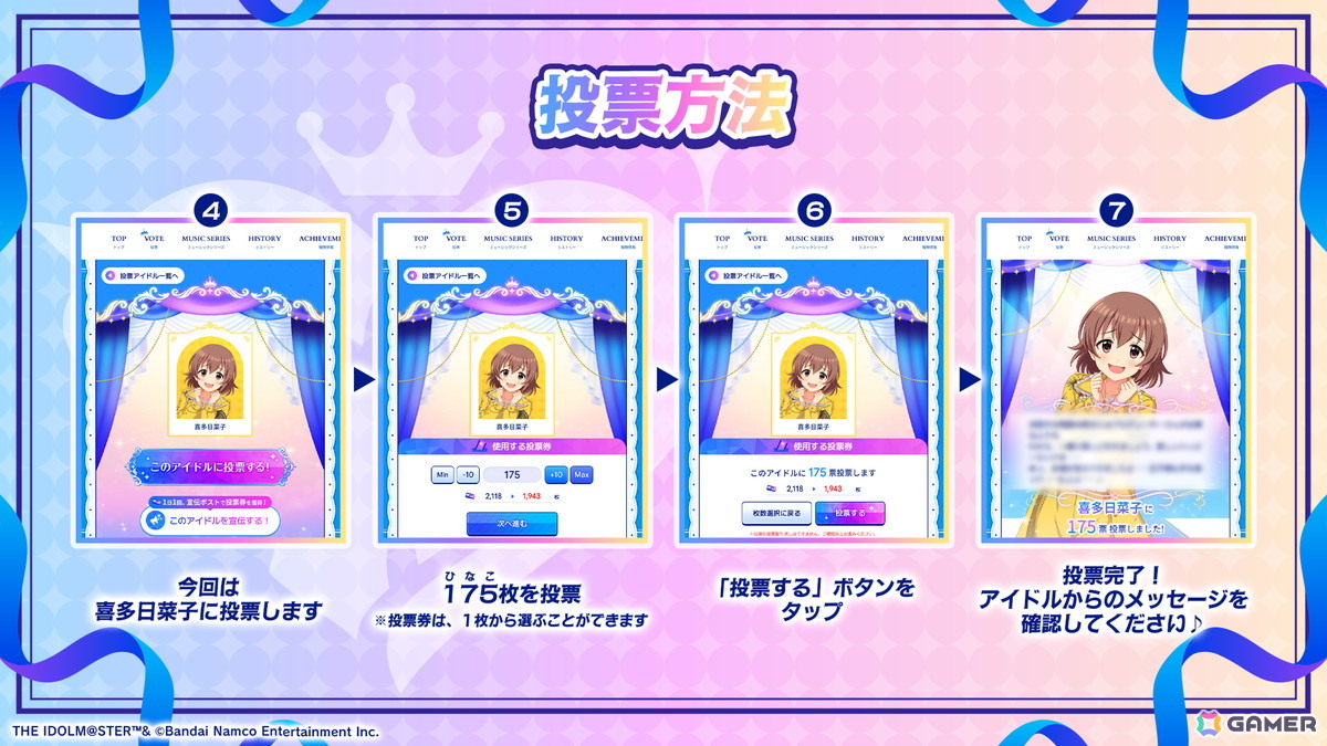 「アイドルマスター シンデレラガールズ」15th Anniversary シンデレラガール総選挙2026の投票がスタート!の画像