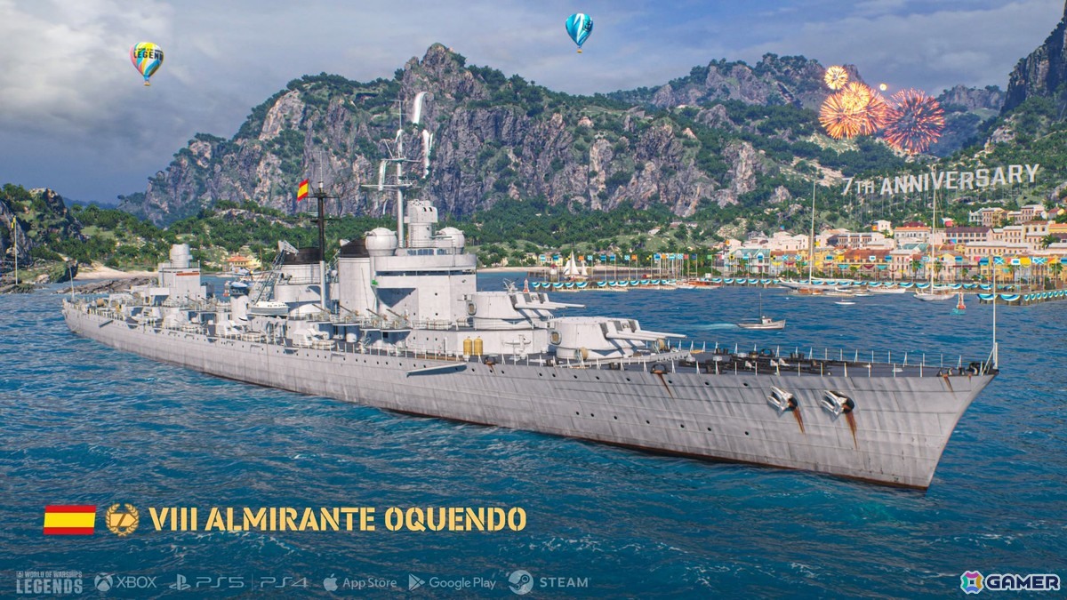 「World of Warships: Legends」サービス開始7周年を記念したアップデートが配信!現代の艦艇を使って戦う限定モードも登場の画像