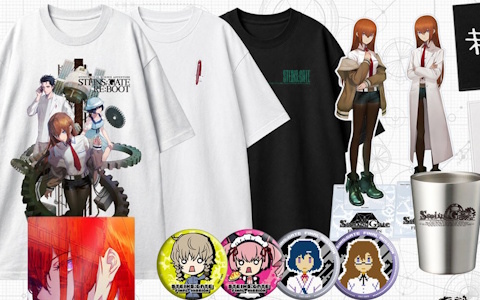 「STEINS;GATE ファイナルミッション」の物販販売商品ラインナップ第2弾が公開！全100種の缶バッジやTシャツ、huke氏が手掛けるオリジナルグッズなどが登場