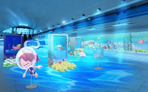 「ぽこポケ」初のリアルイベントが横浜で開催!赤レンガ倉庫やみなとみらいエリアが“うみぞこの街”仕様に