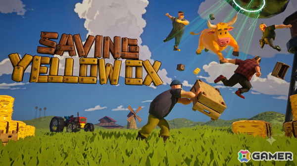 UFOにさらわれた牛を取り戻す対戦型クライミングゲーム「Saving Yellow Ox」のSteamストアページが公開！最大4人で対戦可能の画像1