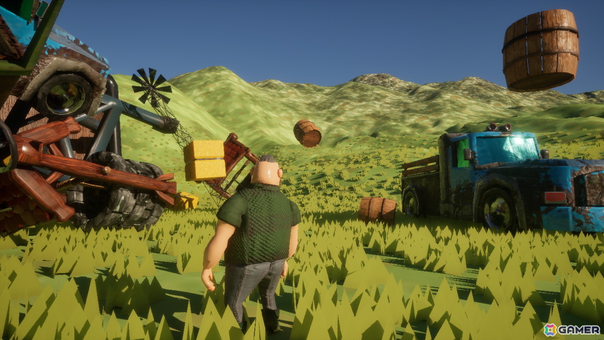 UFOにさらわれた牛を取り戻す対戦型クライミングゲーム「Saving Yellow Ox」のSteamストアページが公開！最大4人で対戦可能の画像2