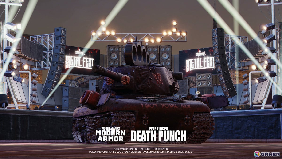 「World of Tanks Modern Armor」ファイヴ・フィンガー・デス・パンチを迎えたメタルフェス2026が開催!の画像