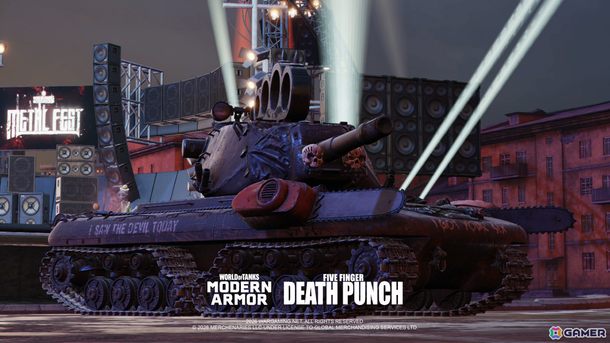 「World of Tanks Modern Armor」ファイヴ・フィンガー・デス・パンチを迎えたメタルフェス2026が開催!の画像