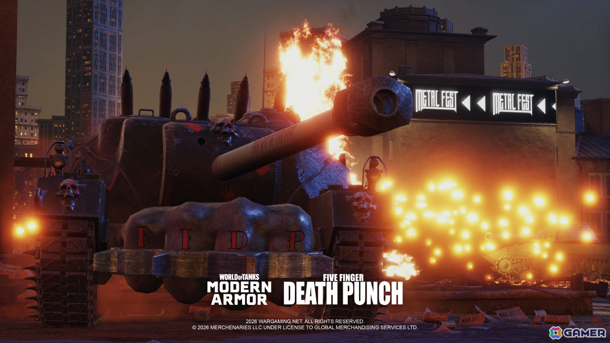 「World of Tanks Modern Armor」ファイヴ・フィンガー・デス・パンチを迎えたメタルフェス2026が開催!の画像