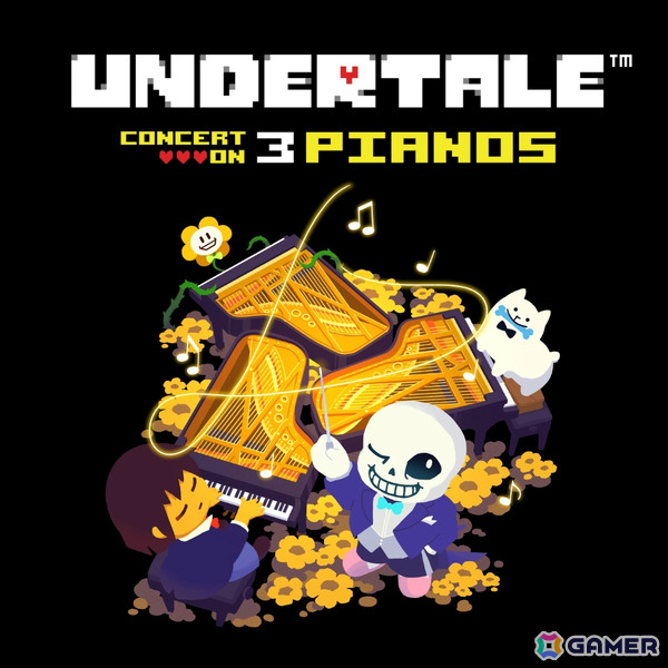 「UNDERTALE CONCERT ON 3 PIANOS」描き下ろしキービジュアルが解禁！フルプログラムに加え0歳から入場可能なショートプログラムも開催の画像1
