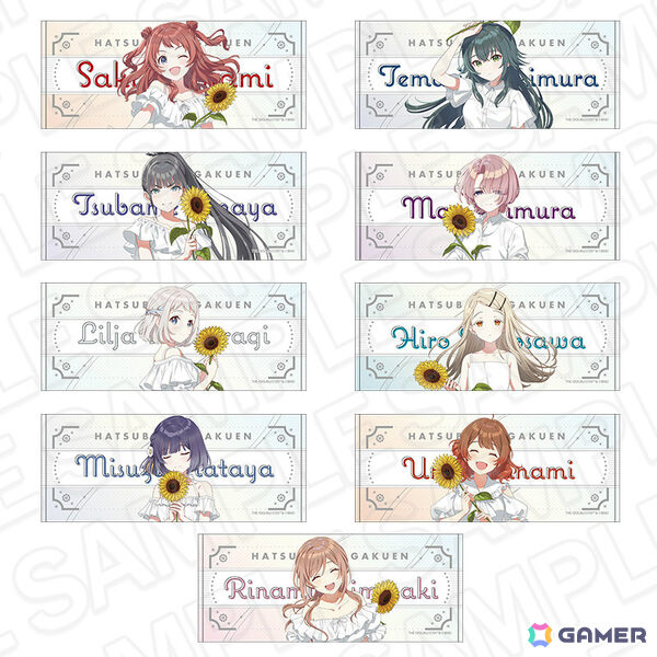 「学園アイドルマスター POP UP SHOP」の事後通販が開始！向日葵を持ったアイドルたちのオーロラクリアカードや特大タぺストリーなどがラインナップの画像10