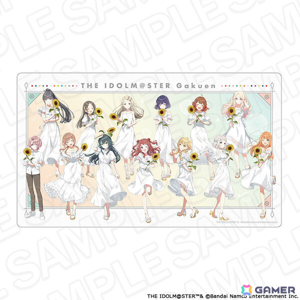 「学園アイドルマスター POP UP SHOP」の事後通販が開始！向日葵を持ったアイドルたちのオーロラクリアカードや特大タぺストリーなどがラインナップの画像11