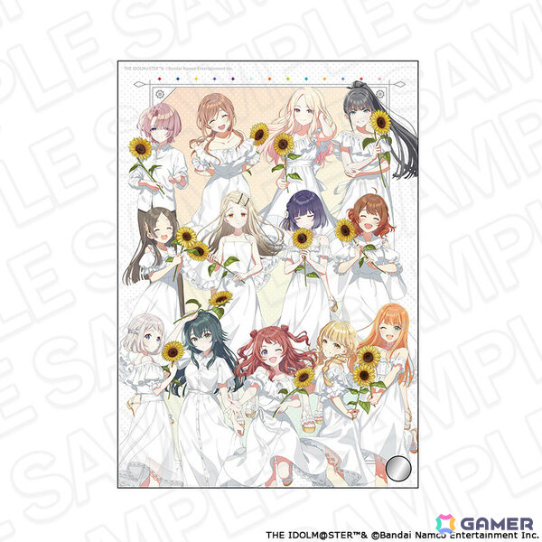 「学園アイドルマスター POP UP SHOP」の事後通販が開始！向日葵を持ったアイドルたちのオーロラクリアカードや特大タぺストリーなどがラインナップの画像8