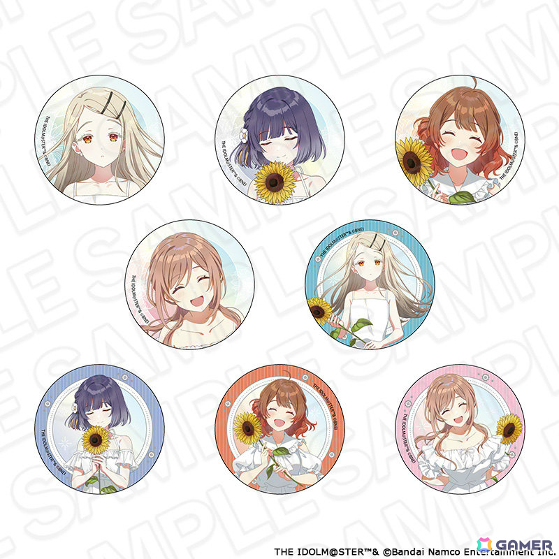 「学園アイドルマスター POP UP SHOP」の事後通販が開始！向日葵を持ったアイドルたちのオーロラクリアカードや特大タぺストリーなどがラインナップの画像