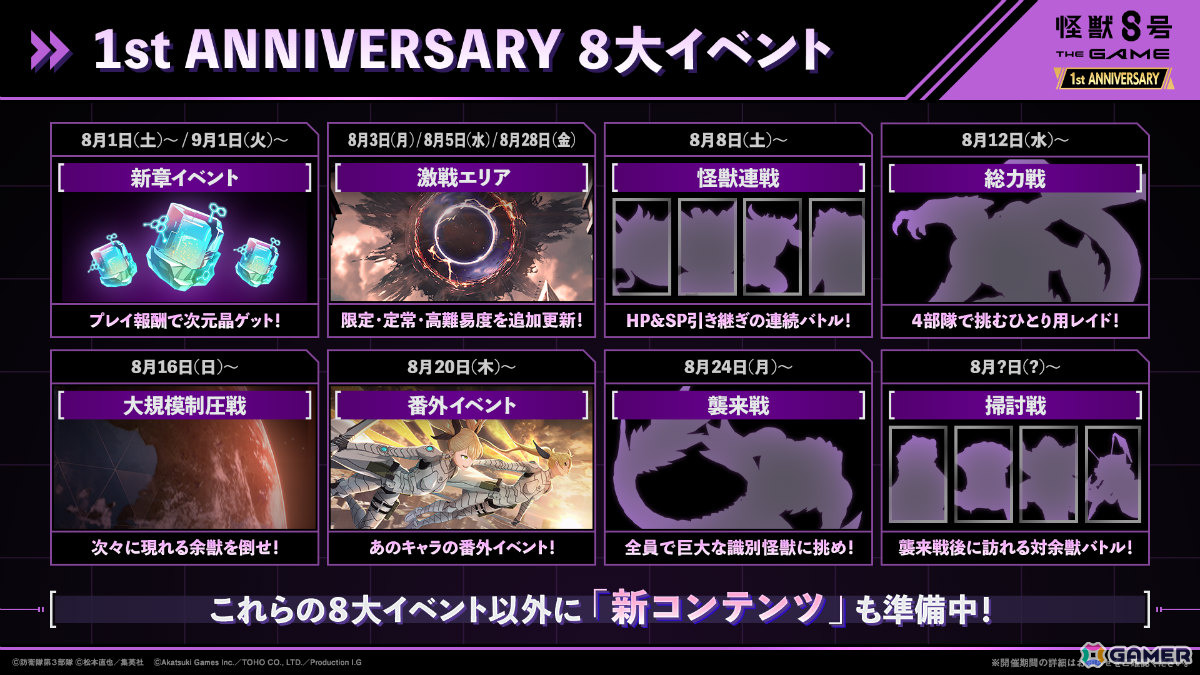 「怪獣8号 THE GAME」ディメンションナンバーズ6を纏う市川レノが8月10日、ナンバーズ4を纏う四ノ宮キコルが8月20日に追加!の画像