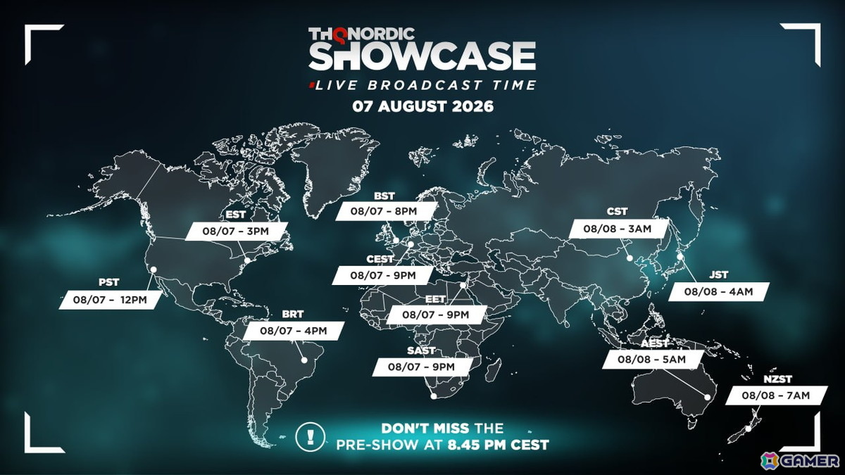 「THQ Nordicデジタルショーケース2026」は8月8日4時よりオンライン配信！THQ Nordicのシリーズに関する最新情報や新発表、いくつかのサプライズもの画像