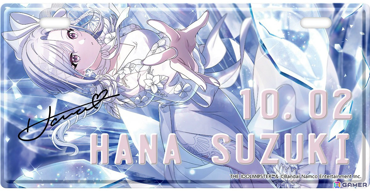 「シャニマス」8月から10月に誕生日を迎えるアイドルたちのバースデープレートが登場！名前と日付の部分に凸加工が施された立体的なデザインの画像