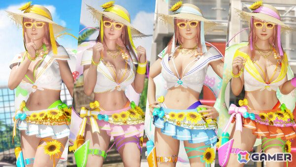 「DEAD OR ALIVE 6 Last Round」ほのかの水着コスチューム4着を収録したDLC「ほのか“Secret Sunflower”セット」が配信！の画像1