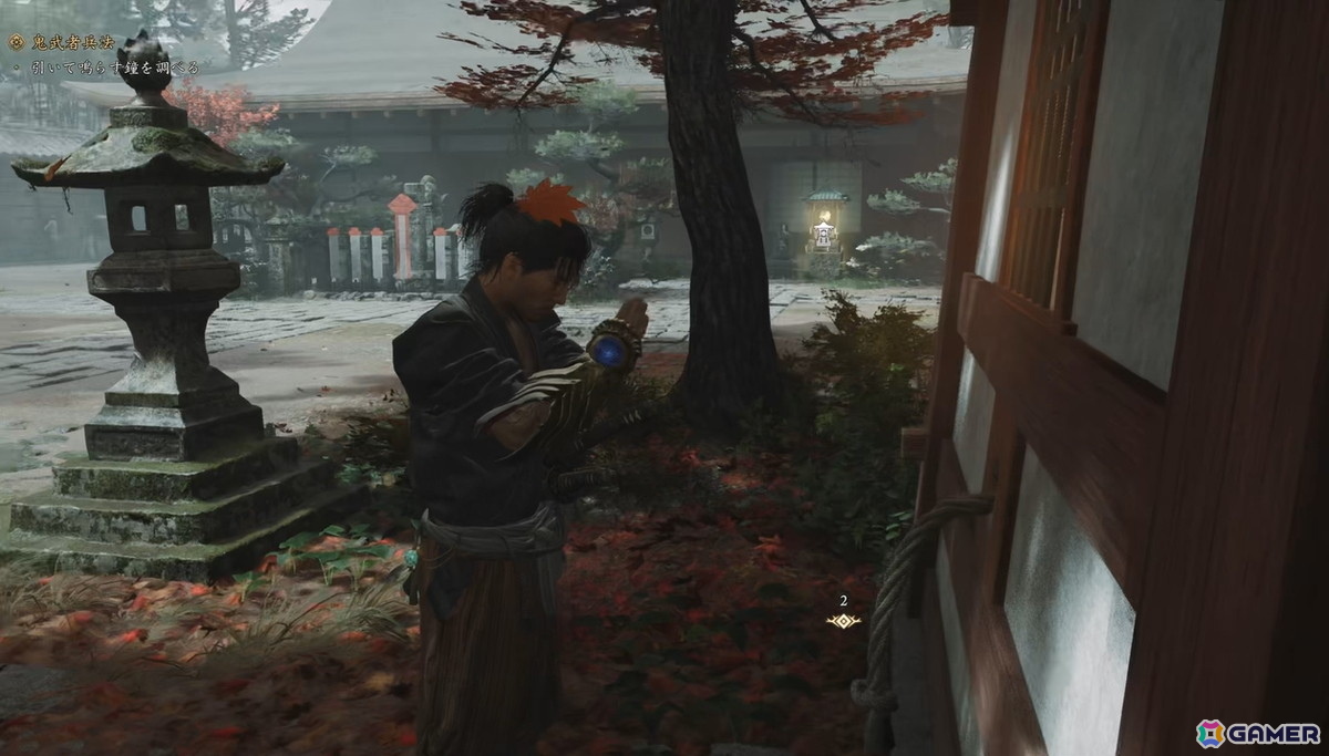 ゲーム中で六道珍皇寺の鐘を鳴らす武蔵