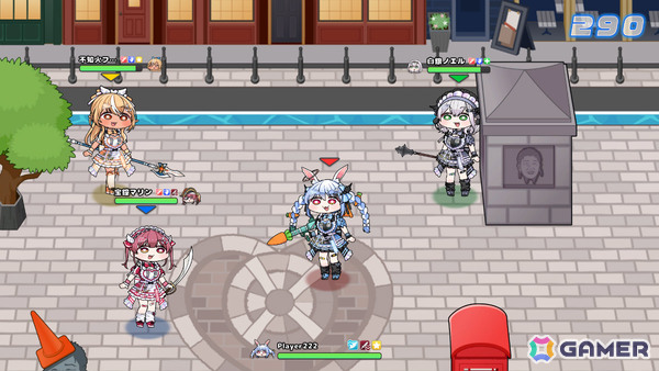 こまいぬ氏の描くホロライブ3期生が“女王の座”をかけて戦う2.5D対戦アクション「ホロライブファンタジーバトル」が発売!の画像